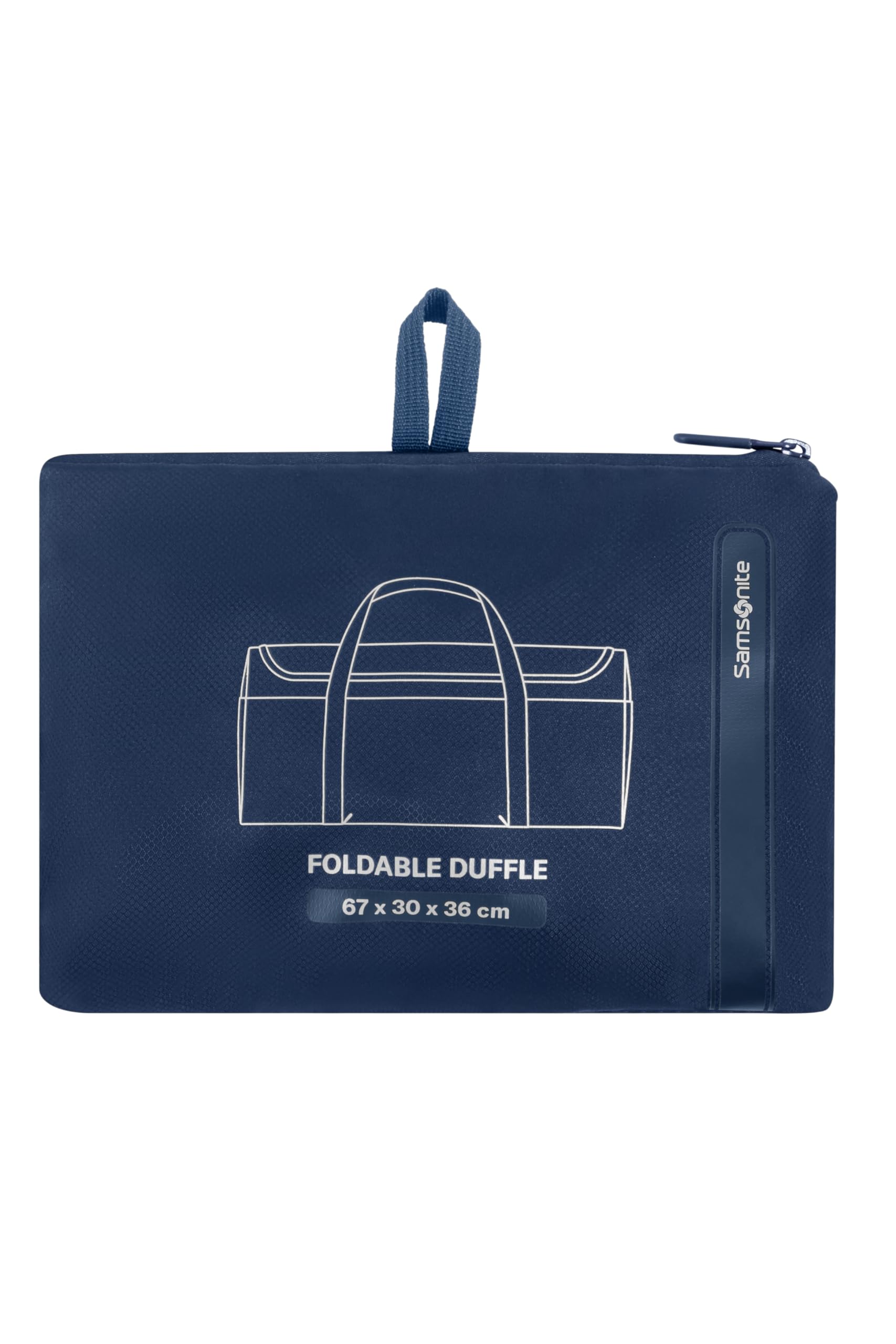 Samsonite TA Revolution - Składana Torba Podróżna 67 cm, Duża, Lekki & Kompaktowy, z Odblaskowymi Detalami, Duffel na Wakacje & Sport, Niebieski (Midnight Blue)