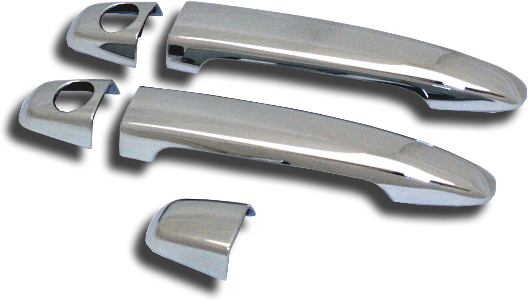 Tuningpros CDH-1151-3 Door Handle Cover Chrome Plated ABS Plastic 5-pc Set