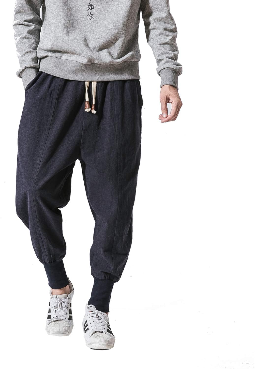 Seidarise Men's Joggers Sweatpants Harem Jogger Pant Long Sports Pants