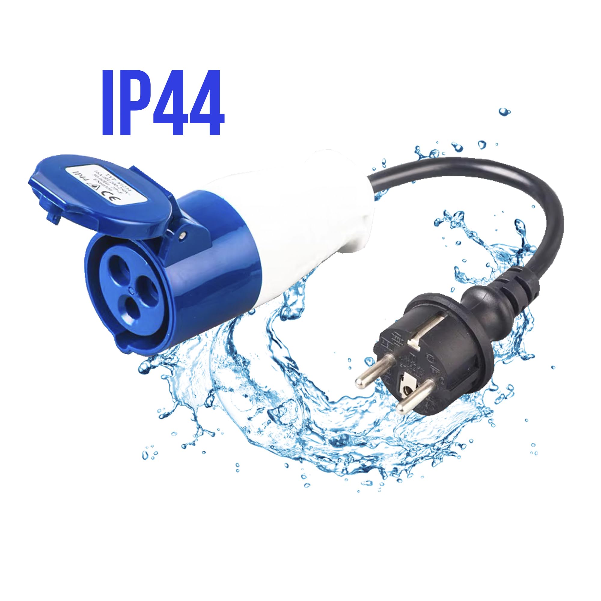 TG. 1,5 m 16 A / 16 A) uniTEC 47458 - Adattatore presa,5m, H07RN