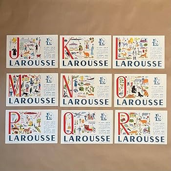 Amazon.co.jp: フランスヴィンテージビュバー LAROUSSE アルファベット