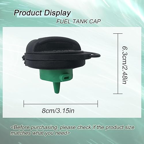 Miniatura 4 de Tapa de gasolina Tapa de combustible compatible con 2011-2018 Cayenne Base Sport & GTS & Turbo S & Platinum Edition 4 puertas 3.0L 3.6L 4.2L 4.8L