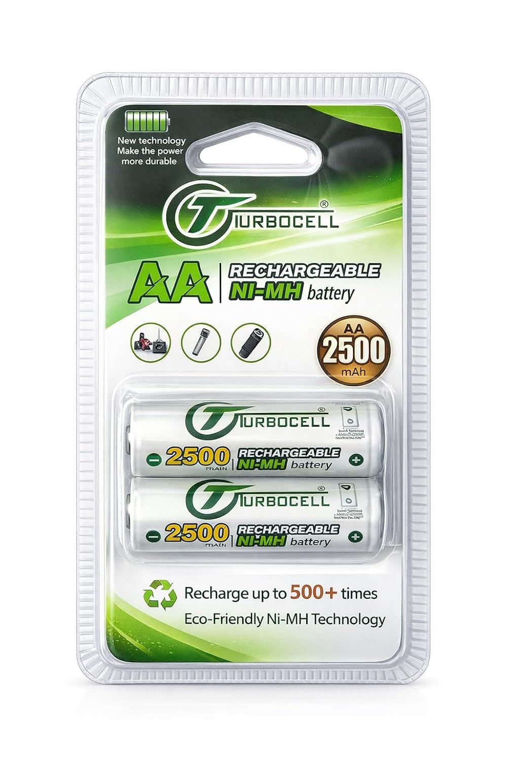 AA Rechargeable Battery 2500mAh 1.2V Ni-MH | High Capacity Low Self Discharge | Pack of 2 Suitable for Camera, Remote, Toys, Flashlight, Game Controller & More-image-25