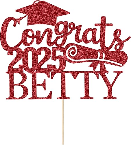 Miniatura 5 de Decoración personalizada para pastel de graduación, decoraciones de graduación de clase de 2023, regalos de graduación con cualquier nombre y fecha,