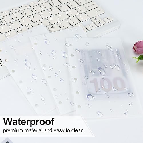 Miniatura 3 de Sobres de efectivo A6A7, separadores de hojas sueltas con bolsillos para presupuestar sobres de efectivo y gastos, divisores de índice con bolsa de