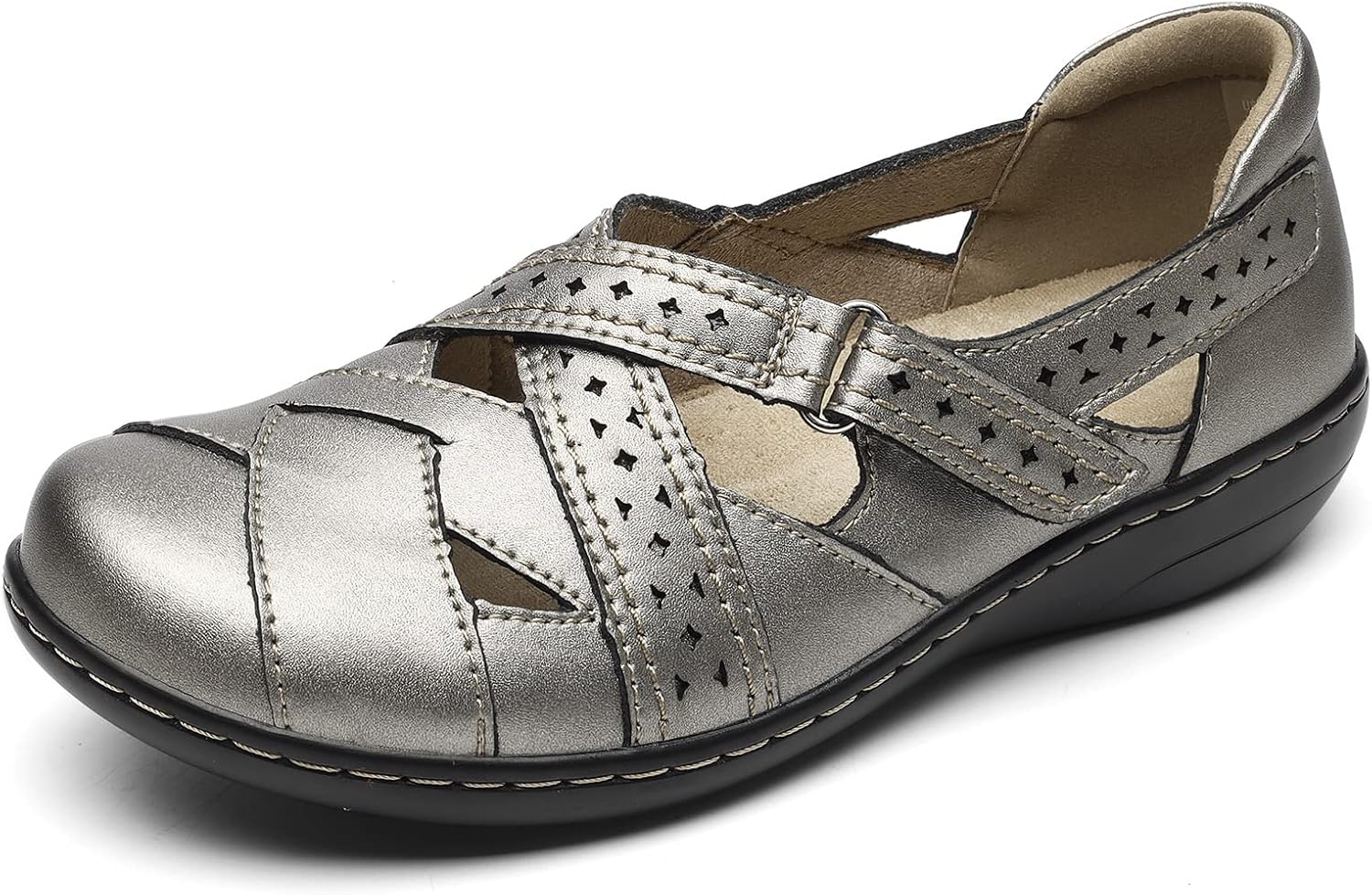 TERRIKAT Women's Casual Loafers Cute Slip On Comfort Walking Flats Leather Driving Moccasins Fashion Closed Toe Boat Shoes - Image 4