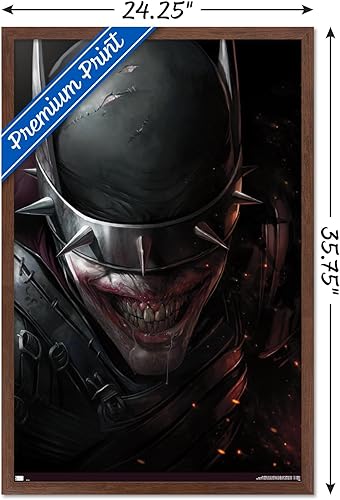 Miniatura 45 de Trends International DC Comics - Póster de pared con cara de Batman Who Laughs, 22.375 x 34 pulgadas, versión enmarcada en negro Versión con marco