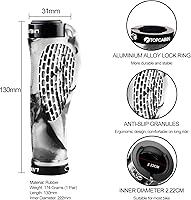 Vista 2 de Puños ergonómicos de manubrio de bicicleta, de Topcabin, con amplia superficie de agarre