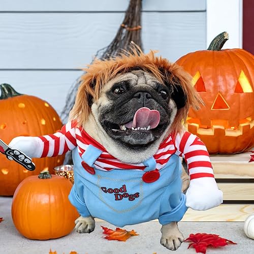 Miniatura 2 de Chucky - Disfraces para perro, lindos disfraces de Halloween, gatos, perros, cosplay, ropa divertida para cachorros, gatos, perros para fiesta