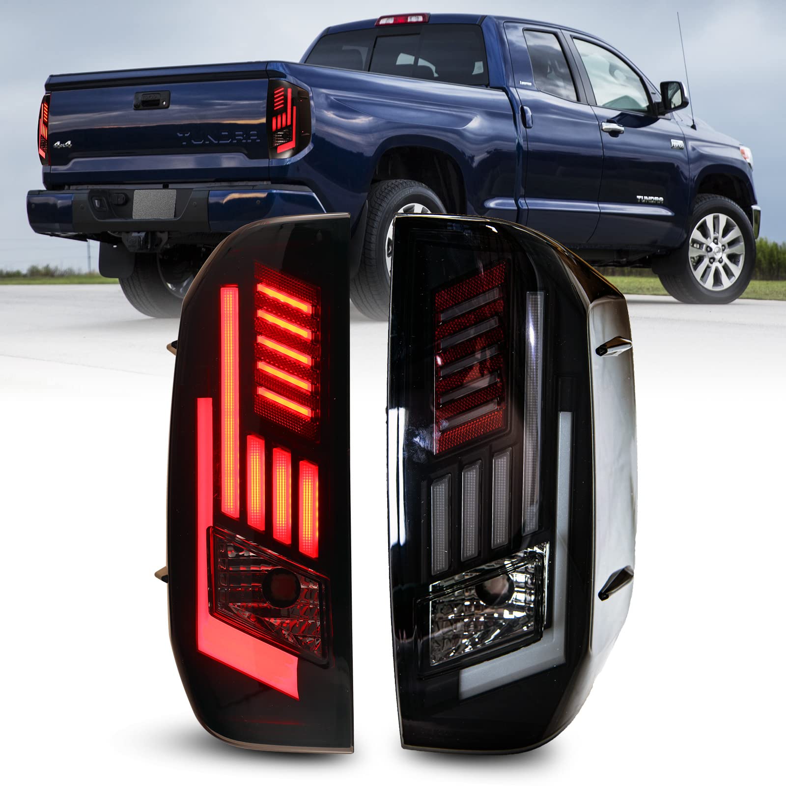 Tail lights for 14-20 toyota tundra dynamic turning