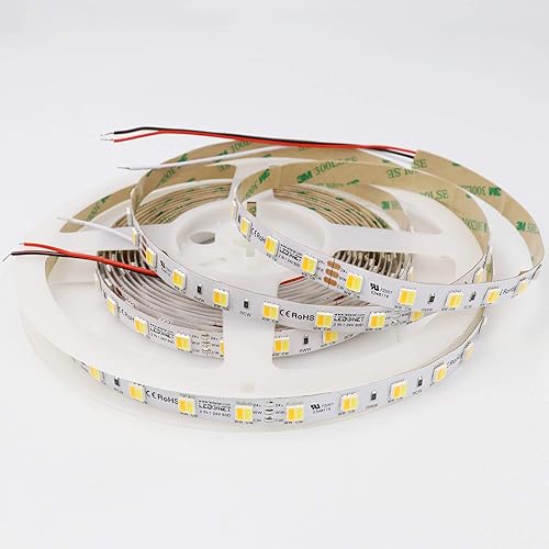 Miniatura 6 de LEDENET Tira de luces LED blancas sintonizables de 16.4 pies DC24V Temperatura de color ajustable SMD 5050 300LEDs 2800K-6500K CCT Tira de