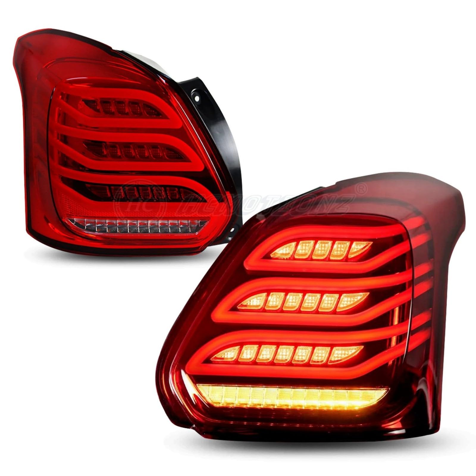 Car Trailer Lights for Suzuki Swift 2017 2018 2019 2020 2021 2022, Rear Tail Light Cluster, Rear Lights with Sequential Indicators, Car Taillights, Car Accessories,A-Left