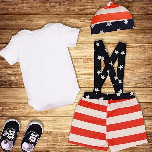 Miniatura 3 de Baby Boy Valentines Day OutfitNew Round Neck Newborn My 1st Valentine Day Long Sleeved Letter Top+pants+Hat 3Pcs Set