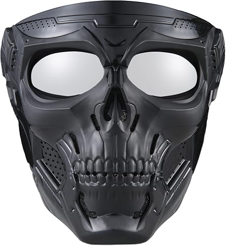 Miniatura 2 de Máscara de Airsoft de paintball máscara táctica de cara completa adecuada para ATV motocicleta ciclismo esquí Halloween juego CS cosplay máscara de