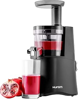 Hurom H-AA Renewed Slow Juicer - Matte Black | High Yield | Quiet 150 Watt Motor | BPA Free | 500ml (16.9oz) Chamber | Slo...