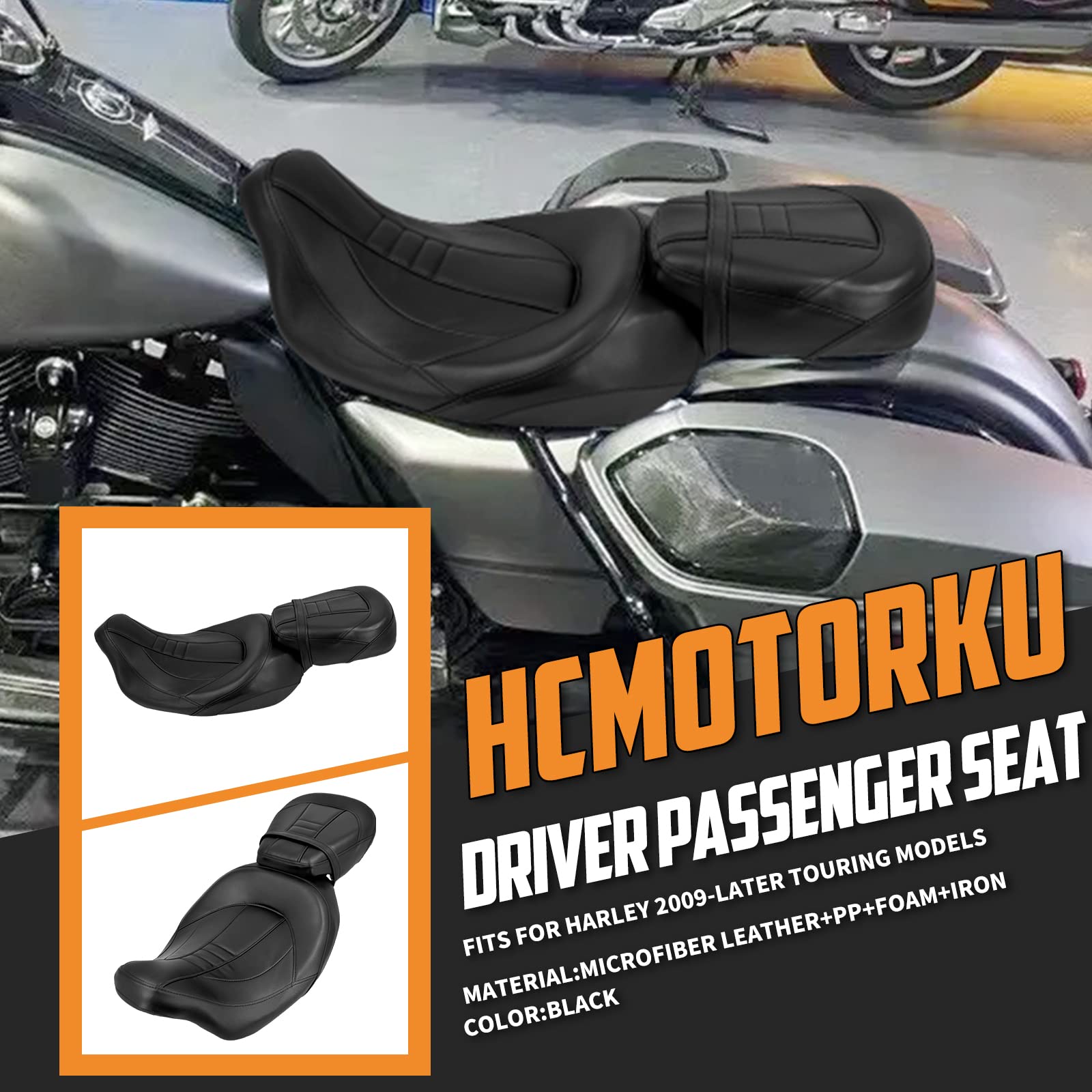 Amazon | HCmotorku オートバイライダーと助手席シート ツーアップ