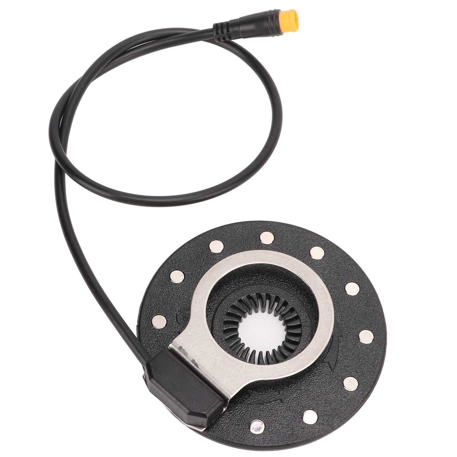 Electric Assist Sensor High Sensitivity 12 Magnets Dual Hall Sensor, Ensure Accurate Detection for Right Pedal, PC Plastic Material (small hole)