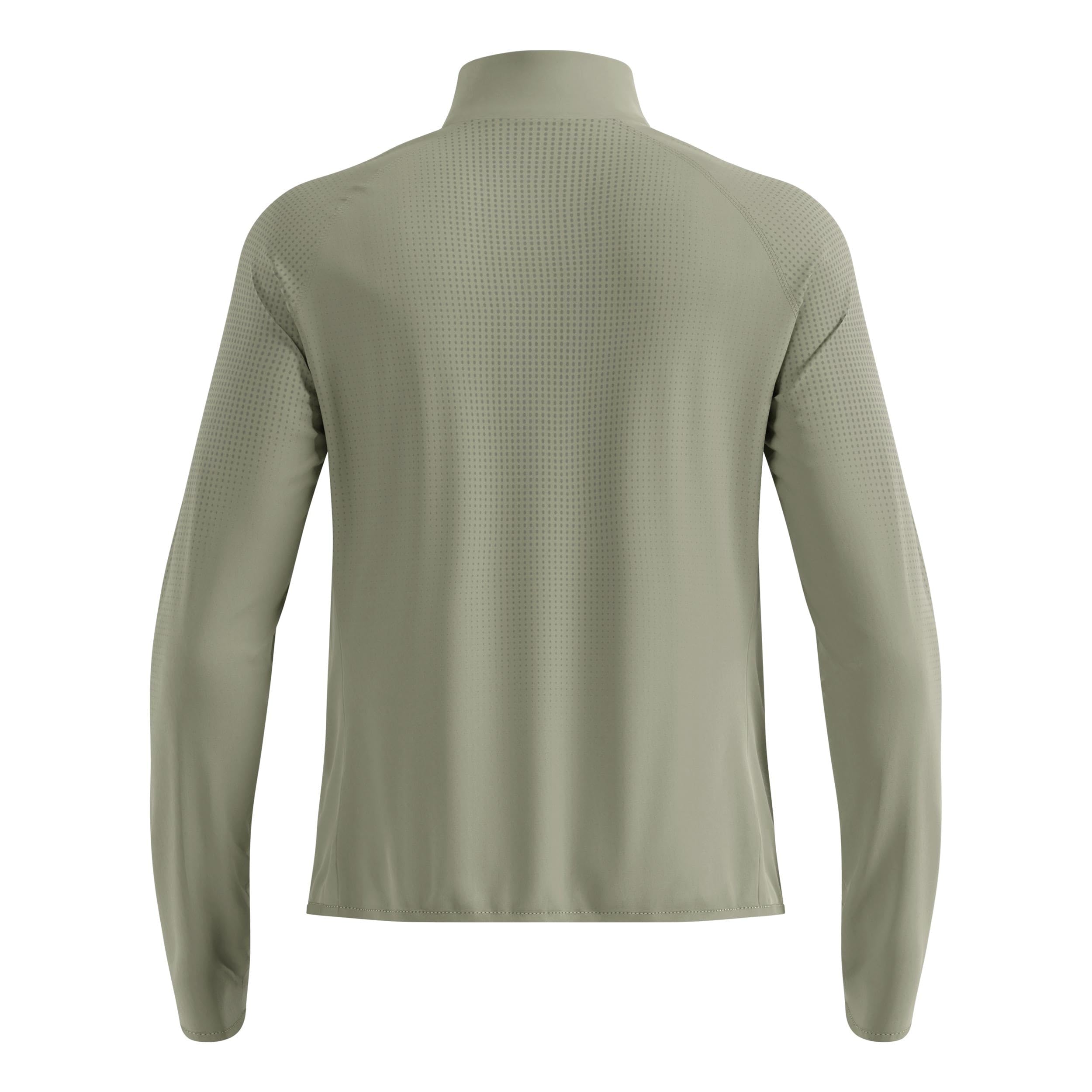 Odlo Zeroweight Warm Mid Layer 1/2 Zip Laufshirt Herren Oliv - Shadow XXL