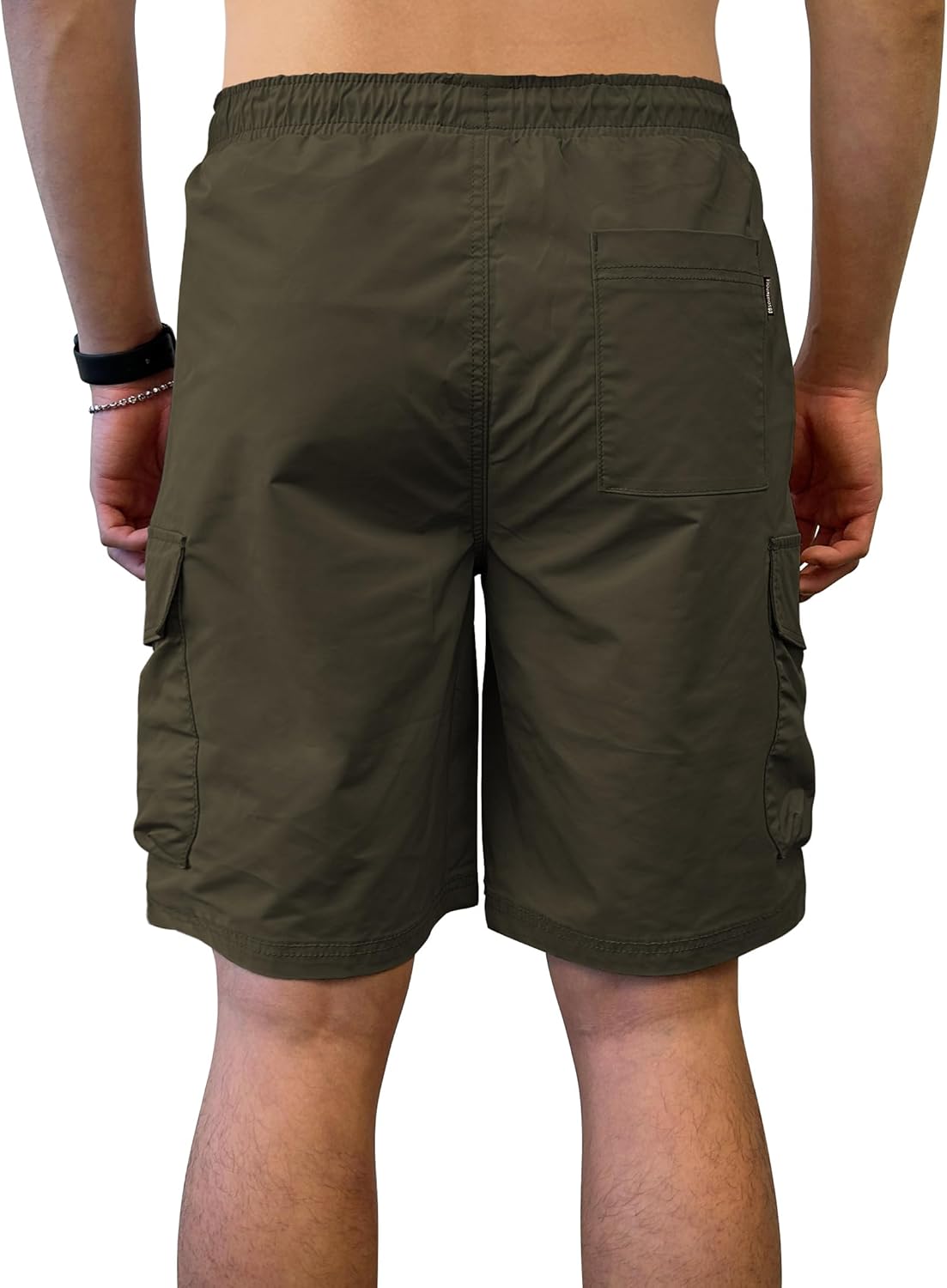 Southpole Mens Tech Woven Nylon Cargo Shorts, Quick Dry, Lightweight, Adjustable Waist - Image 4