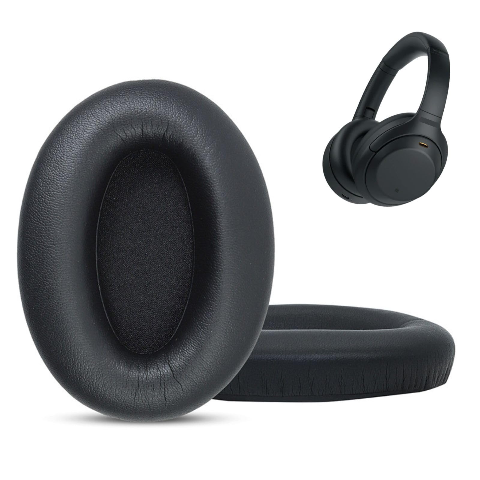 Acheter Coussinets D'oreille De Remplacement En Gel De Refroidissement Coussinets D'oreille Pour Sony WH-1000XM3 XM4 Coussin D'oreille En Cuir Protéiné Pour Casque WH-1000 XM3 XM4