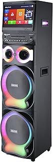 Dolphin KaraokeBox 2120: Dual 12" Bluetooth Karaoke Speaker – 200W Powerful Bass, 15" Smart Android Touchscreen, HDMI Output, WiFi, 2 Wireless Mics – Perfect for Parties, DJs, and Events