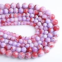 Vista 50 de 4MM 88 piezas cuentas de piedra de jade multicolor, cuentas espaciadoras sueltas para hacer joyas, pulseras, collares