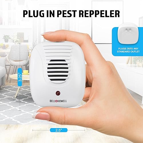 Miniatura 6 de Bell  Howell Kit de repelente ultrasónico de plagas para el hogar paquete de 3 repelente ultrasónico de plagas repelente de plagas para el hogar