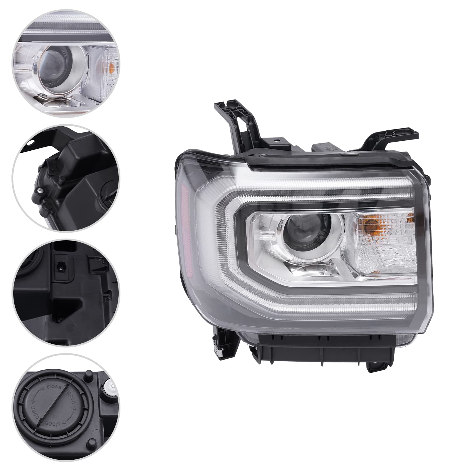 Amazon.com: Hteedy HID/Xenon Automobile Front Headlight Fits GMC  
