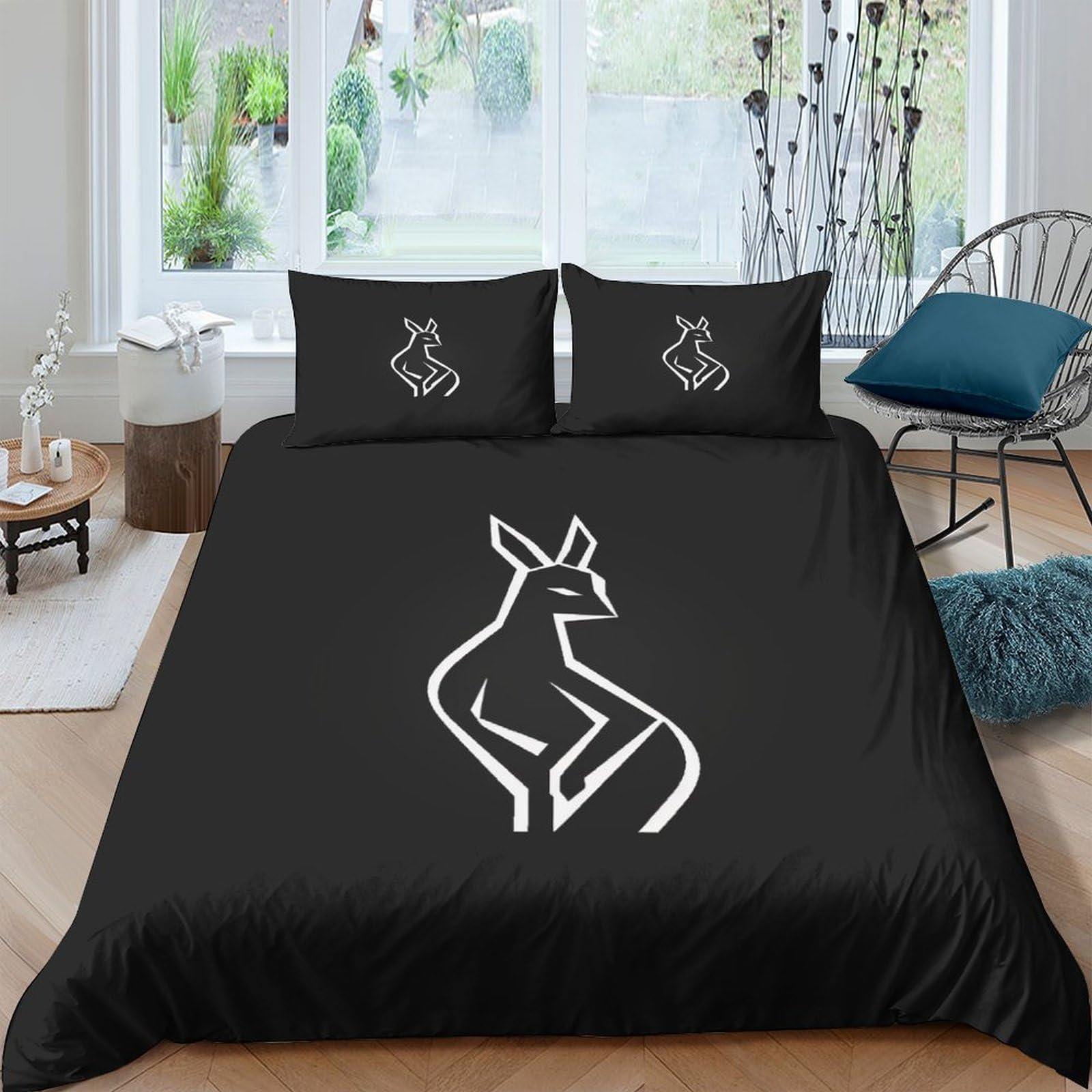 Housse de couette motif cerf pour chambre d'enfant et ado