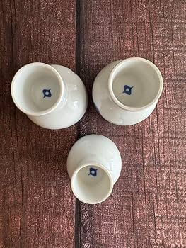 白磁立ちぐい吞み　白磁ぐい呑み　白磁茶碗　白磁筒茶碗 煎茶碗 湯のみ 湯呑み 湯飲み 検茶碗 試飲用 白磁 朝顔 反型 5客