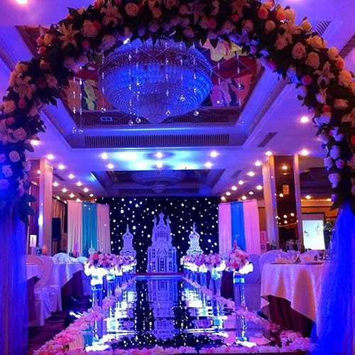 Miniatura 9 de ANMINY Alfombra decorativa reflectante brillante de 3.3 x 65.6 pies, para pasillo de pasillo, doble cara, para decoración romántica, boda,