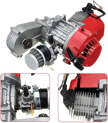 Miniatura 2 de Motor de carreras de 2 tiempos 49cc 47cc 50cc PocketQuadDirt Bike Pull Start Kits de un solo cilindro