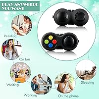 Vista 5 de Skylety 4 piezas de Cam Fidget Pad Controlador, Llavero Fidget, Mini Juego Almohadilla de Mano para la Ansiedad y el Alivio del Estrés Juguete