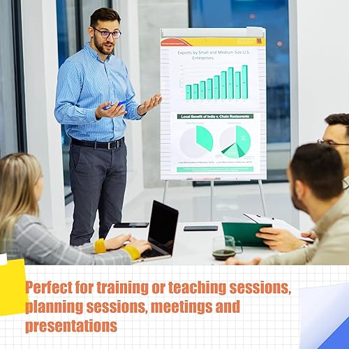 Miniatura 6 de ReliThick 2 almohadillas adhesivas de caballete, 25 x 30 pulgadas, blanco, 30 hojasbloc, papel de tabla de anclaje para profesores, tabla de líneas