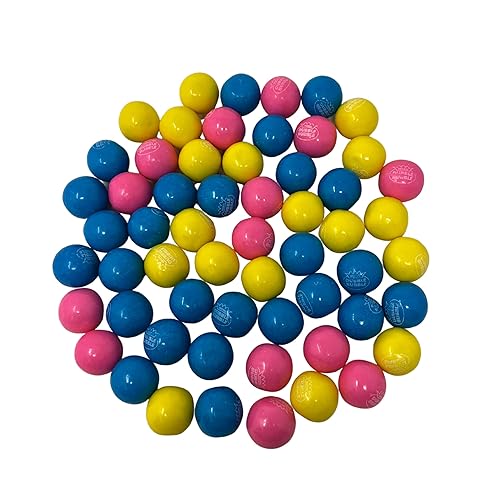 Miniatura 1 de Surtido de chicles de algodón de azúcar  1 libra  Bolas de chicles de algodón de 1 pulgada  Mezcla de chicle con sabor a caramelo  Bolsa resellable