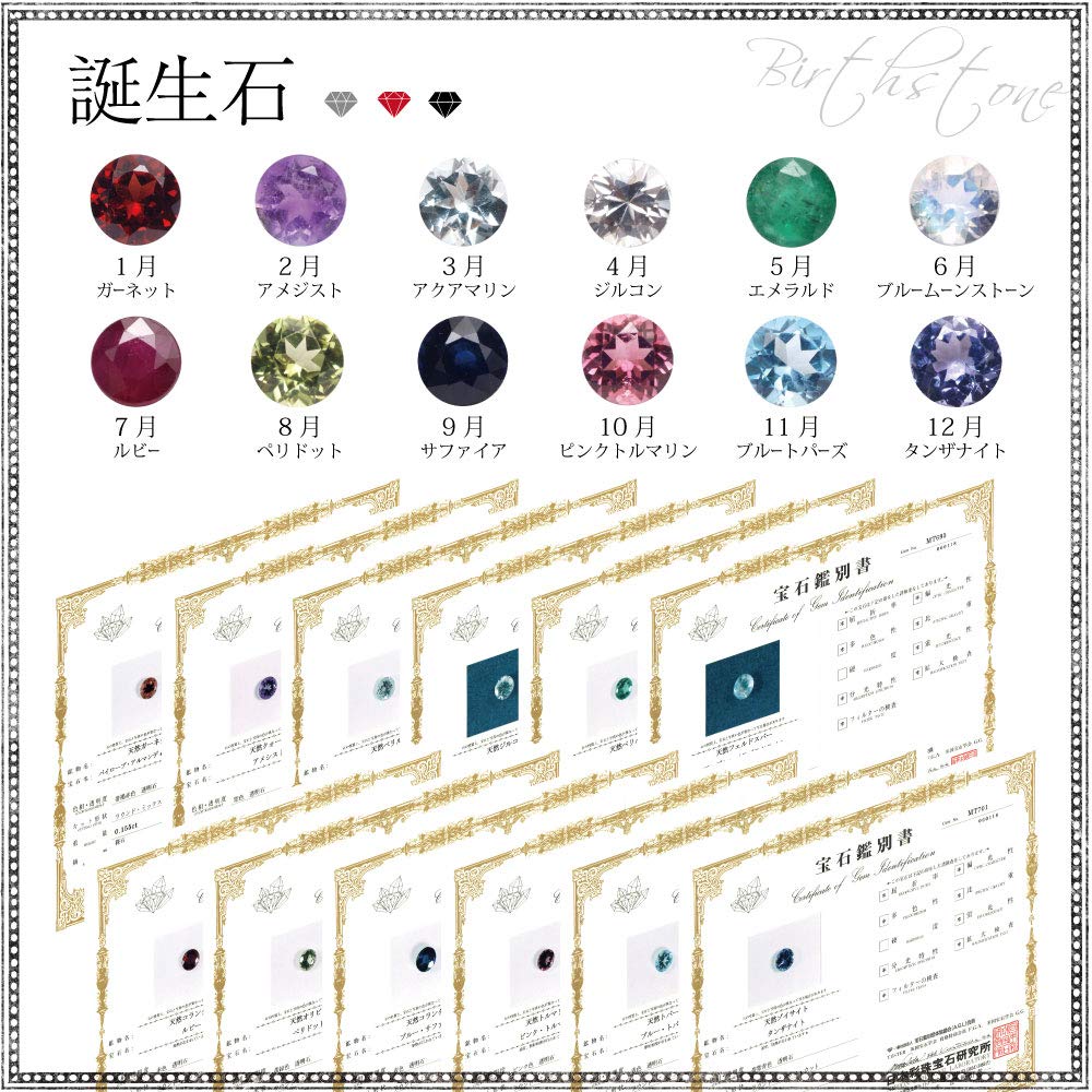 Amazon | [A.UN jewelry gift] 鑑別済み トパーズ 4mm