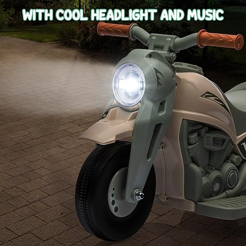 Miniatura 7 de Motocicleta para niños con función de burbujas, juguete de motocicleta de 6 V con faros LED, música, pedal, adelantereserva, auto eléctrico de