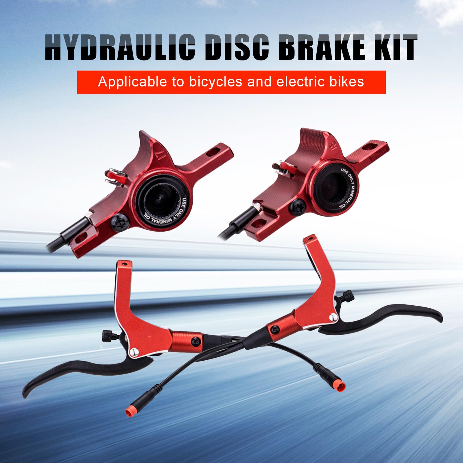 Générique Kit Freno Freno A Disco Idraulico Kit Freno Idraulico Kit Freno A Disco Idraulico Freni Freno Posteriore Freno per La Bicicletta