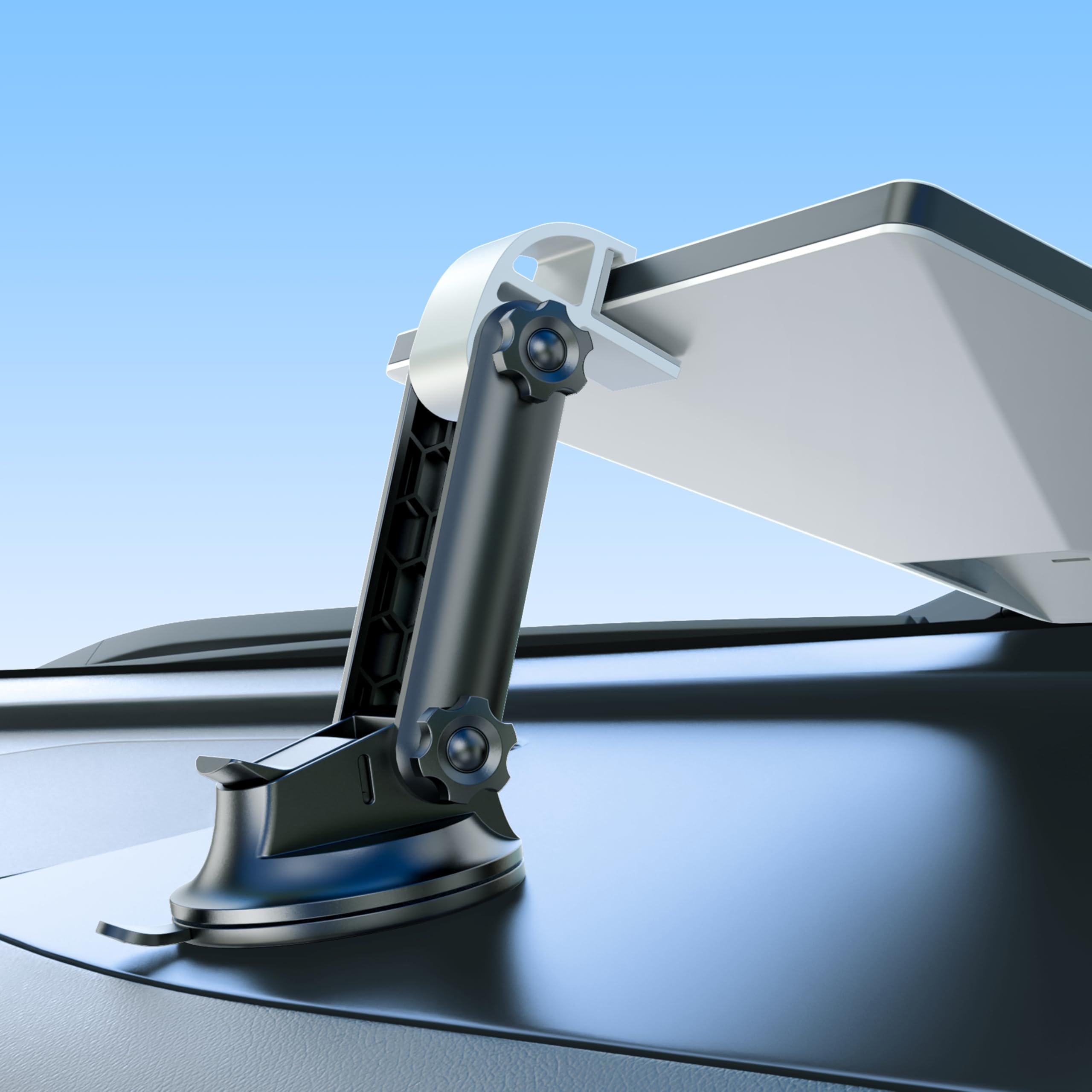 Starlink Mini Car Mount for Dashboard, cuarko Starlink Mini Mount Kit, [Adhesive Suction Base, Adjustable Angle, Secure Hold] Starlink Mini Suction Cup Mount ensures a stable connection while driving