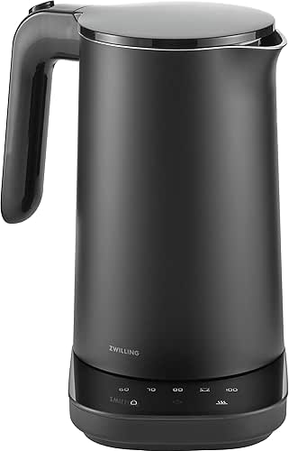 ZWILLING Enfinigy Cool Touch 1-Liter Electric Kettle Pro, Cordless Tea