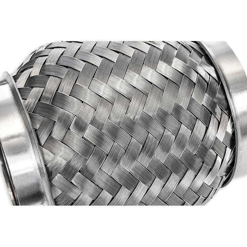 Tubo Flessibile Universale Tubo Flessibile di Scarico Universale per uso Auto per Sistema di Marmitta di Scarico 70 mm Lunghezza Diametro: 100 mm