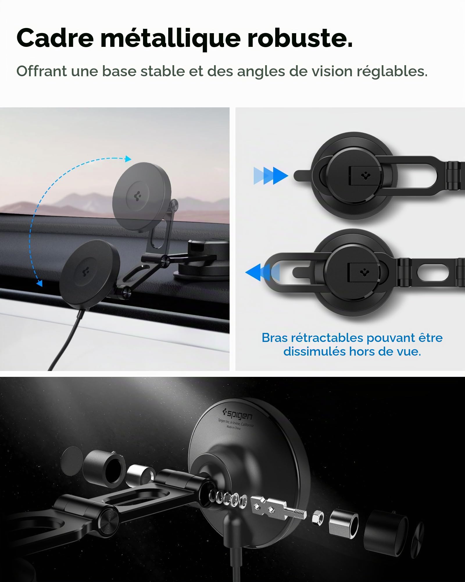 Spigen OneTap Pro MagFit Qi2 15W Chargeur Magsafe Induction