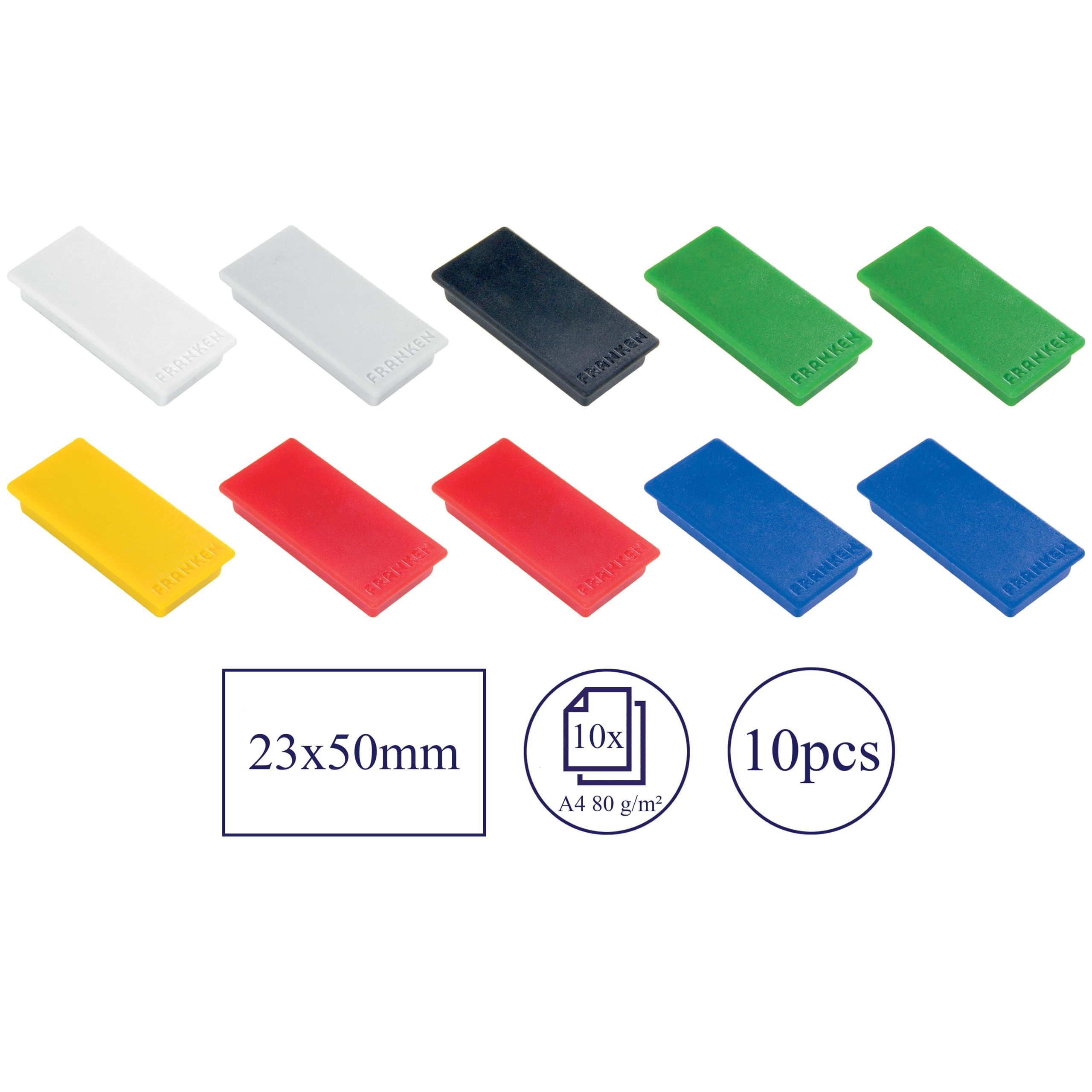 Franken HM2350 99 assorted colours 10 Pieces, 10 Stück Haftkraft 1000 g, farblich - Image 2