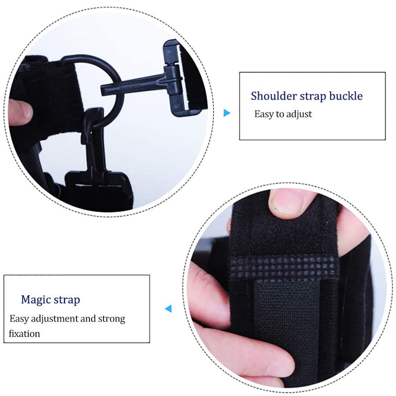 Soporte De Articulación De Codo Ajustable, Ortesis De Codo Soporte De Barra De Acero Brazo De Refuerzo Fijo La Abrazadera,Left