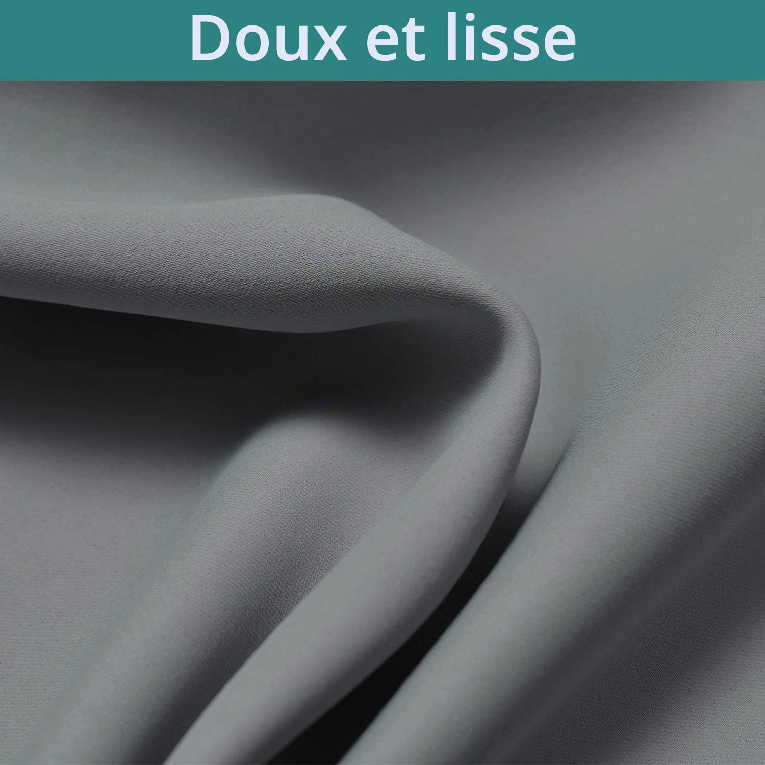 Yakamok Rideaux 100% occultants de 213 cm de Long, 2 Couches épaisses bloquant complètement la Chaleur et la lumière, Rideaux Doux à Isolation Thermique pour Chambre à Coucher (132,1 cm de Large par