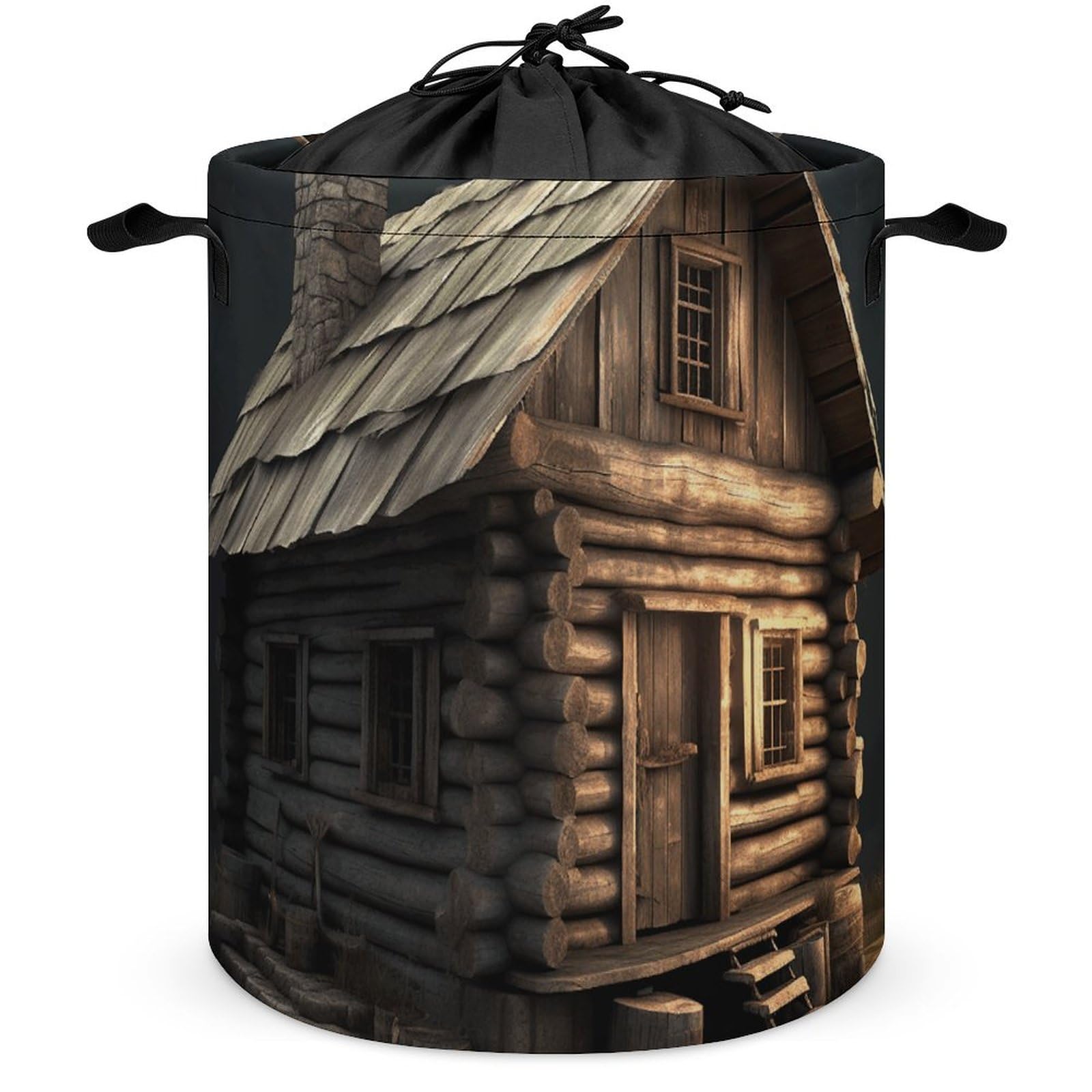 Panier à linge cabine sur montagne imperméable et circulaire pour chambre