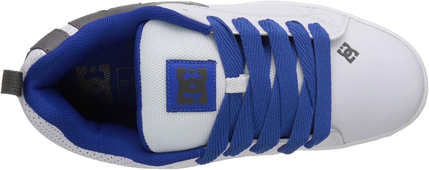 DC Men's Court Graffik Casual Skate Shoes Skateboarding, Black, 17 D D US