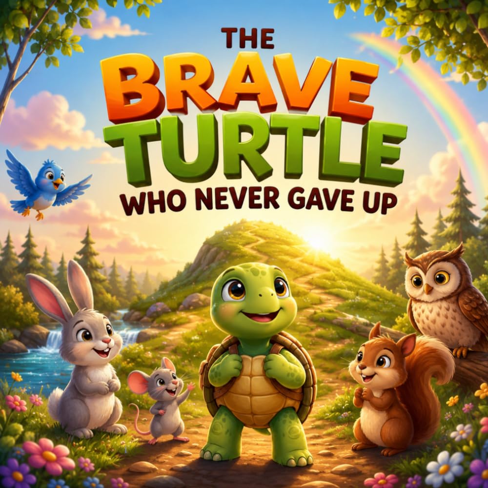 The Brave Turtle Who Never Gave Up: A Heartwarming Story About Patience, Courage, and Never Giving Up