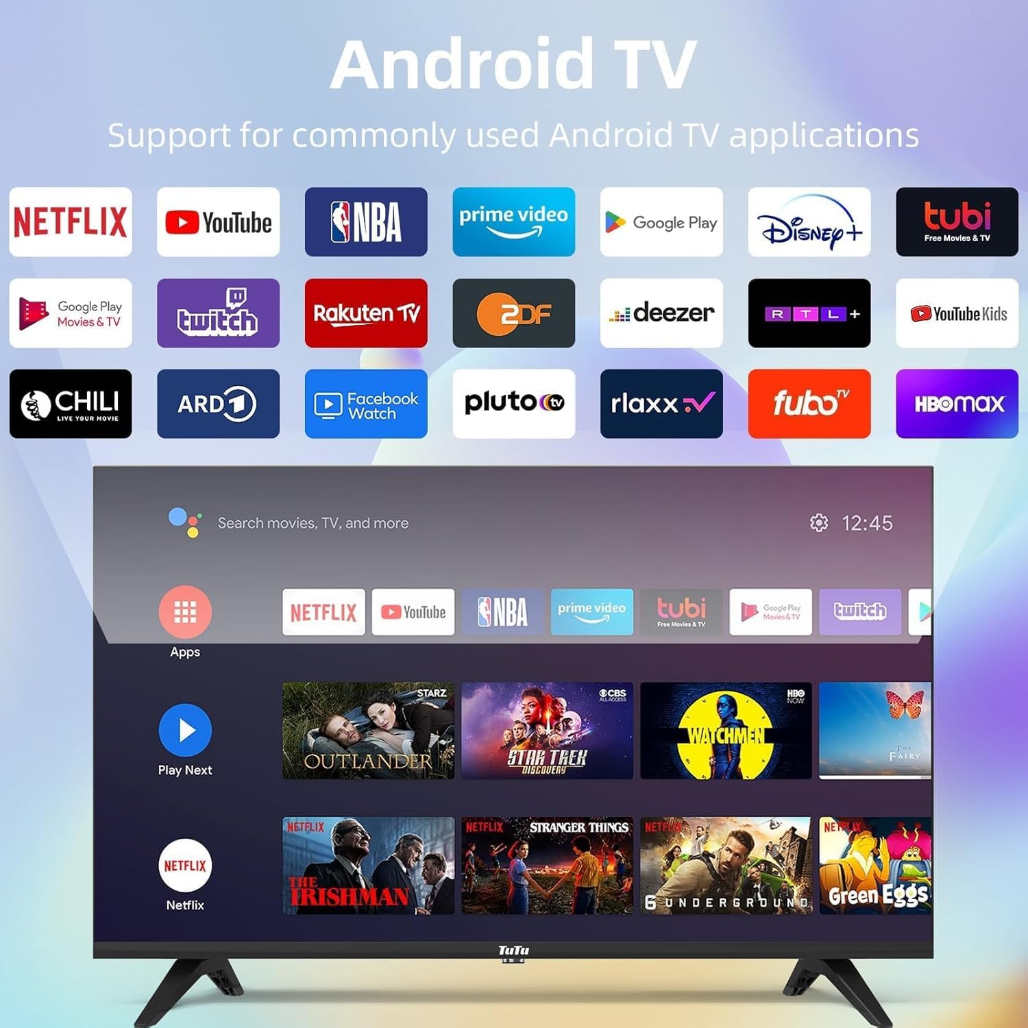 TuTu Smart TV 32 Pollici Android HD Tripla Tuner - Dettaglio