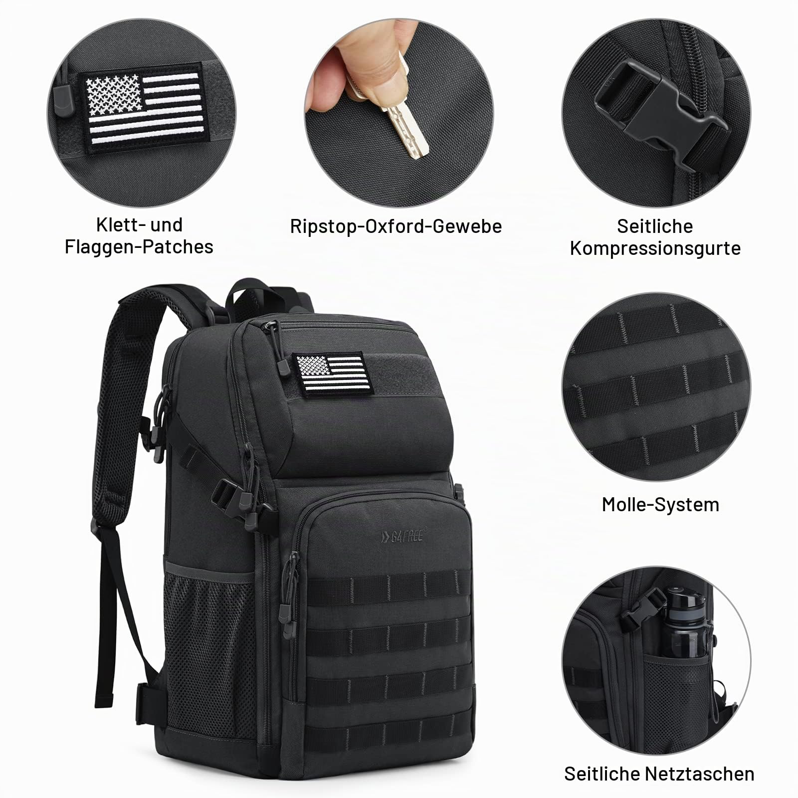 G4Free 35L Militärische Taktische Rucksack Große Armee Assault Pack